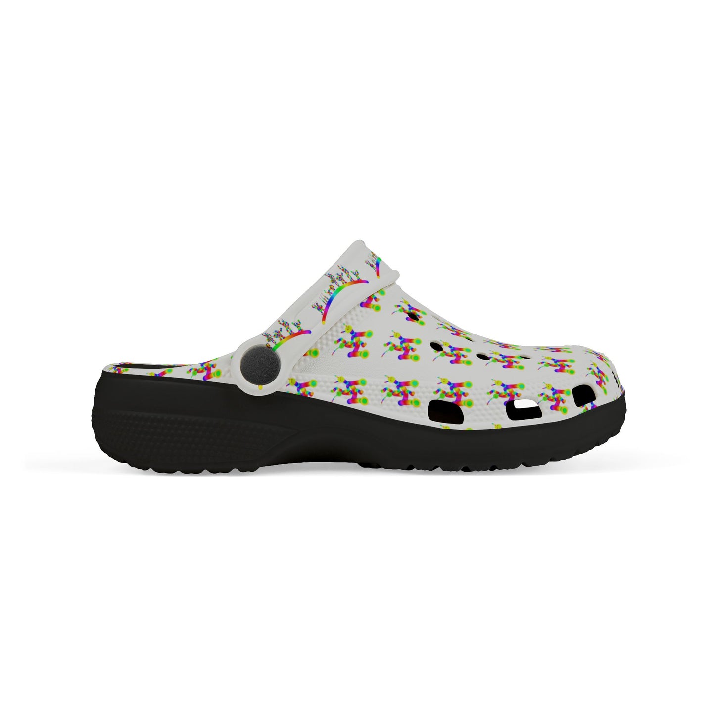 Marty Martian on Riding Robot / Kid's EVA Foam Clogs (AOP)