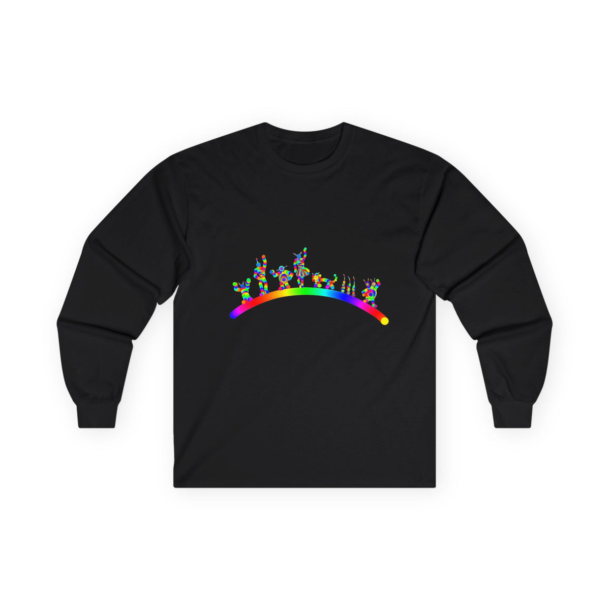 Marty Martians  Friends Waving Adult Long Sleeve T ShirtUnisex Ultra Cotton Long Sleeve Tee