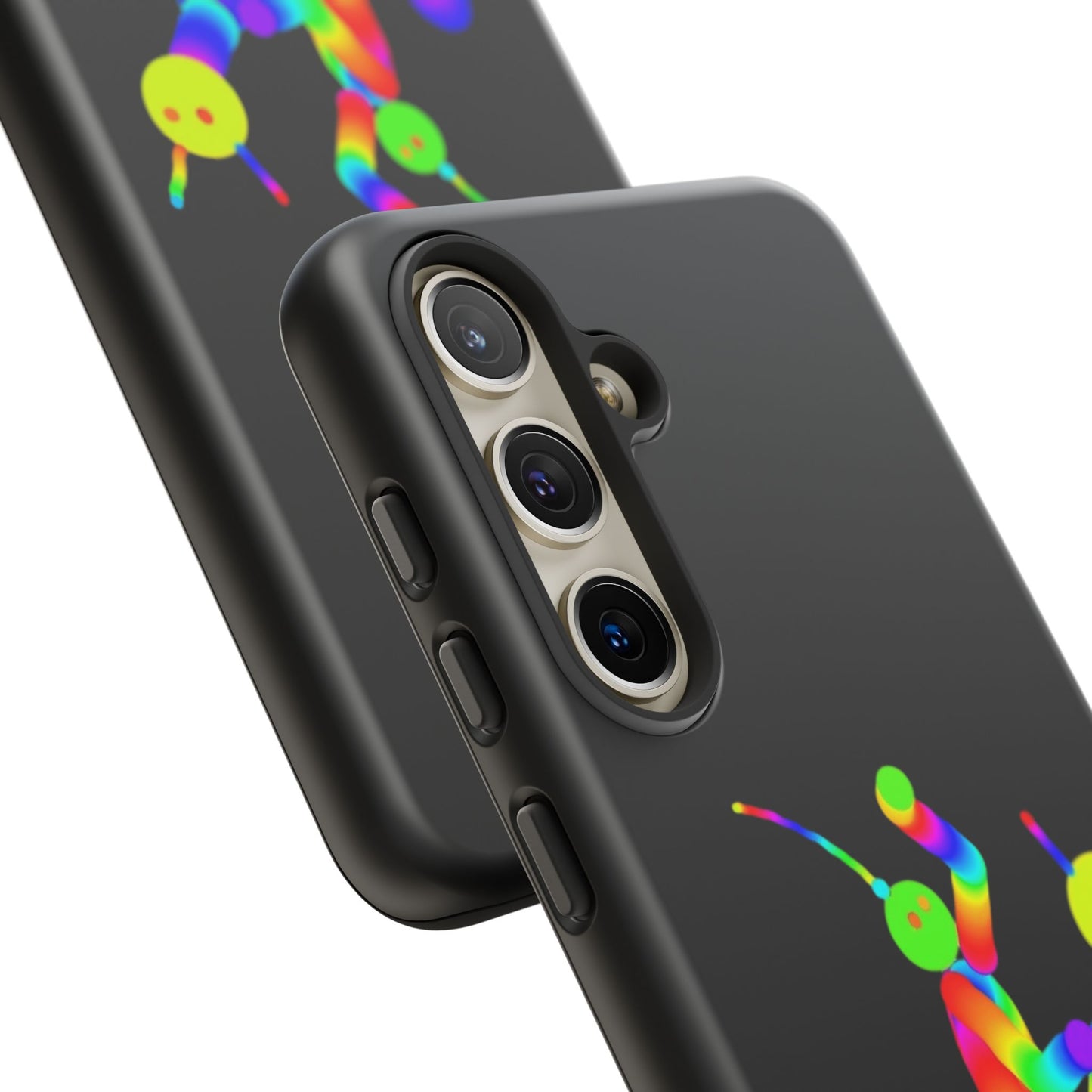 Marty Martians Riding Robot in Black  / Phone Cases