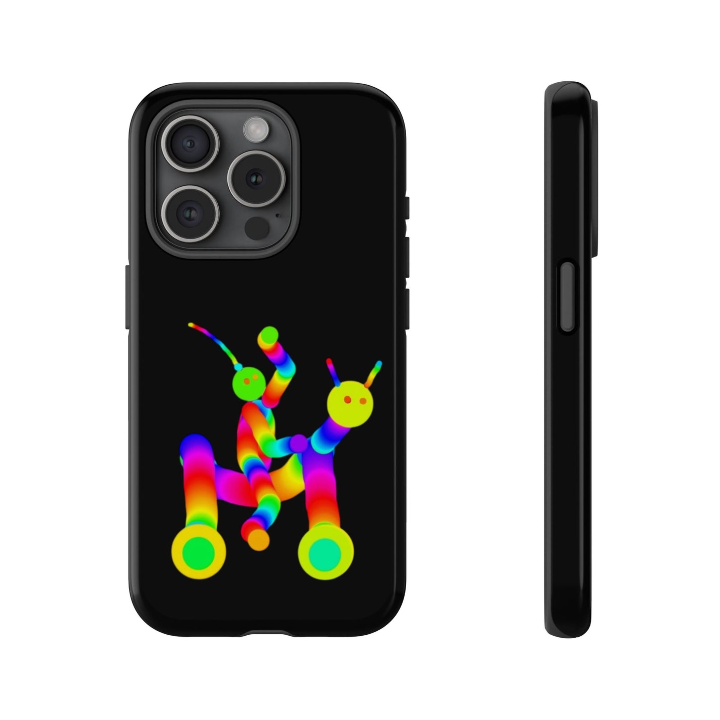 Marty Martians Riding Robot in Black  / Phone Cases