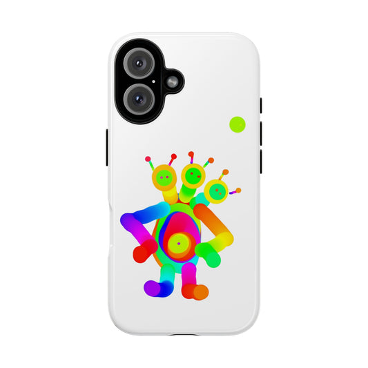 Three Headed Martian with Green Moon / Phone Cases