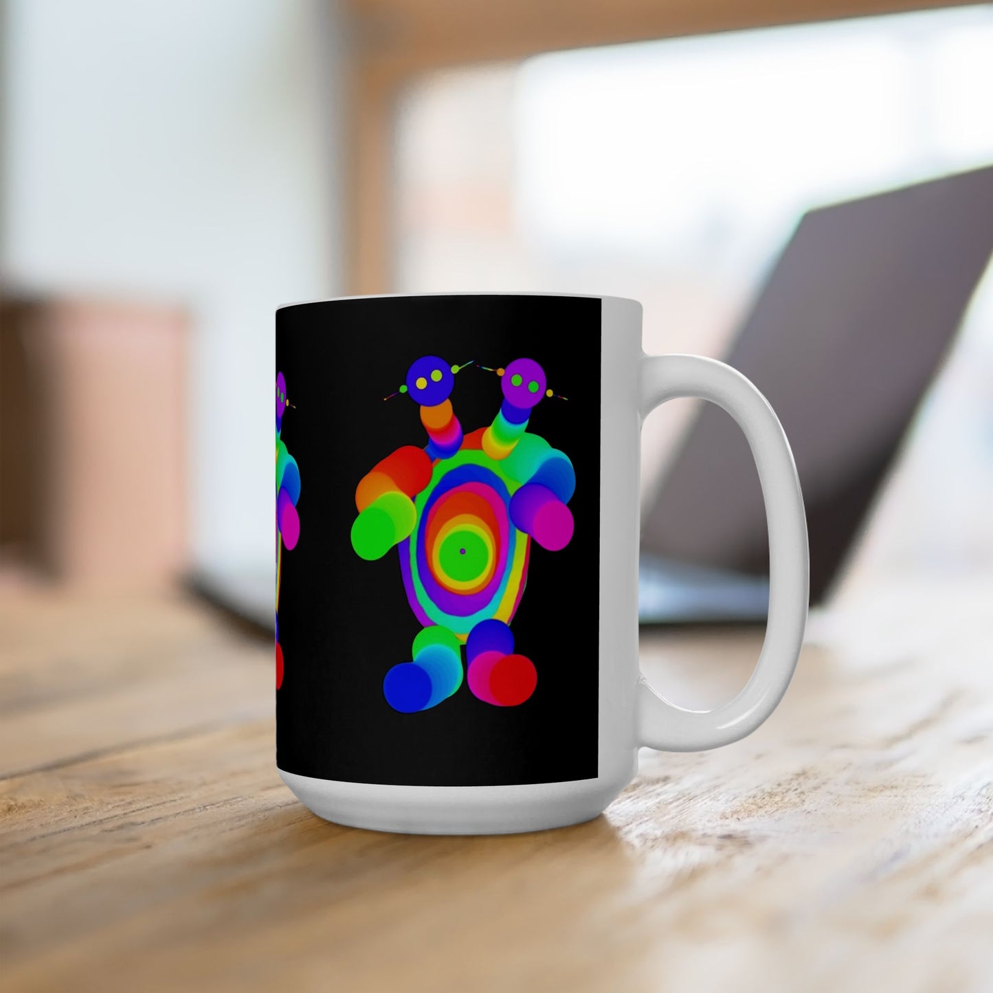 Two Headed Martian Ceramic Mug, (11oz, 15oz)