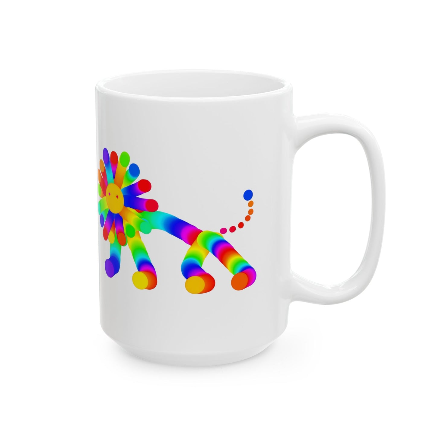 Martian Lion Ceramic Mug, (11oz, 15oz)