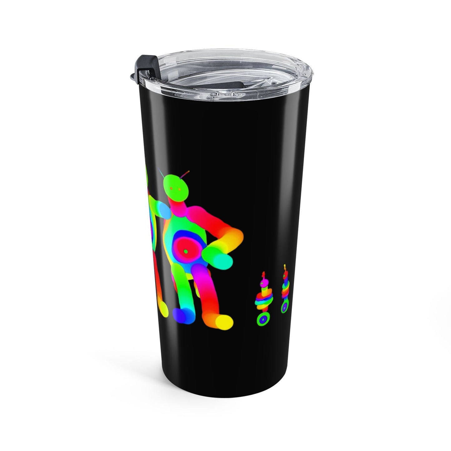 4 Marty Martian Buddies  Black Tumbler 20oz
