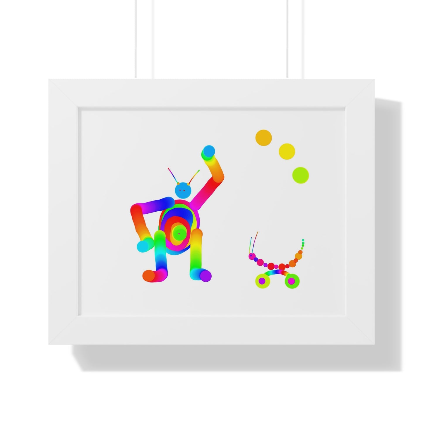 Martian and his Friend / Framed Horizontal Poster