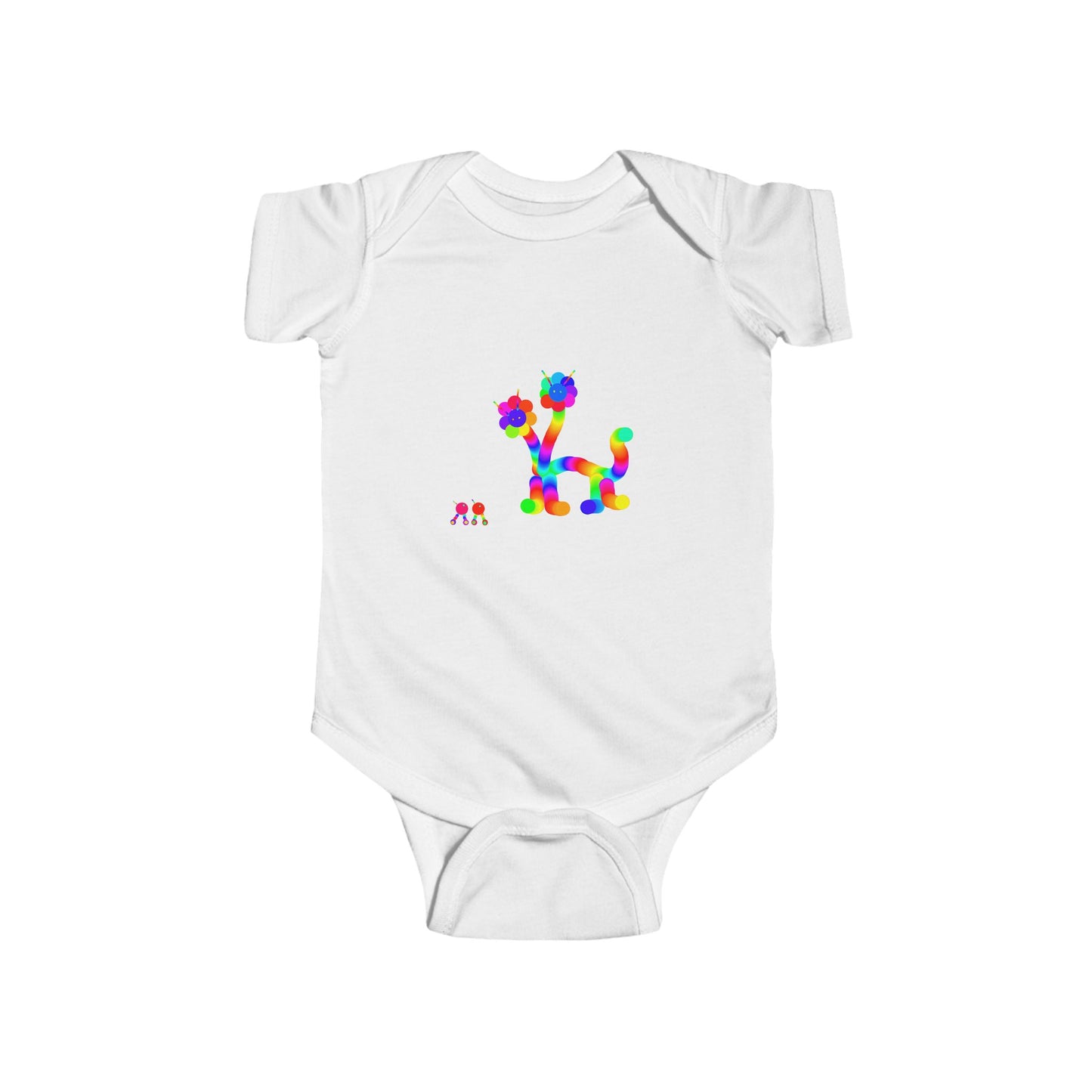 Two Headed Martian Animal with Friends / Fine Jersey Bodysuit