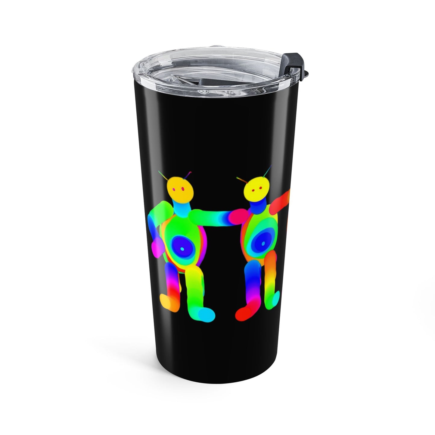 4 Marty Martian Buddies  Black Tumbler 20oz