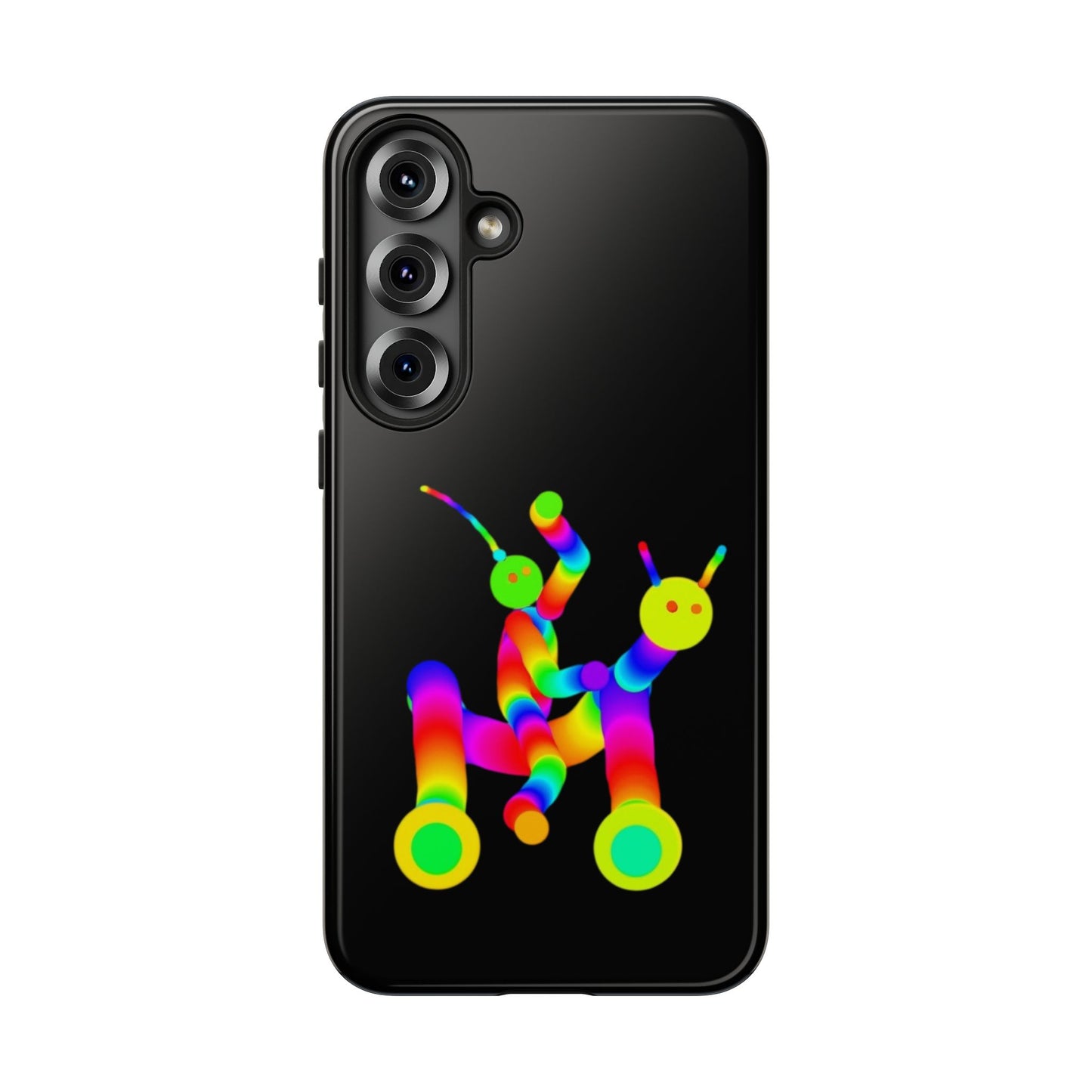 Marty Martians Riding Robot in Black  / Phone Cases