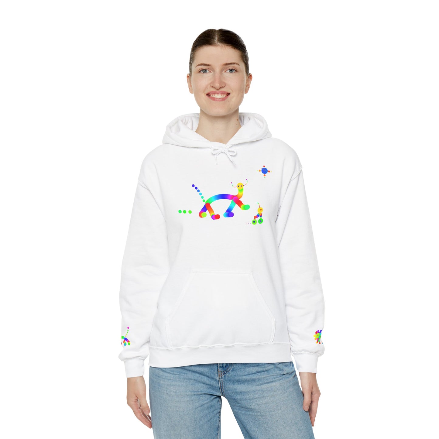 Animal Martian with Friend/ Unisex Heavy Blend™ Hooded Sweatshirt