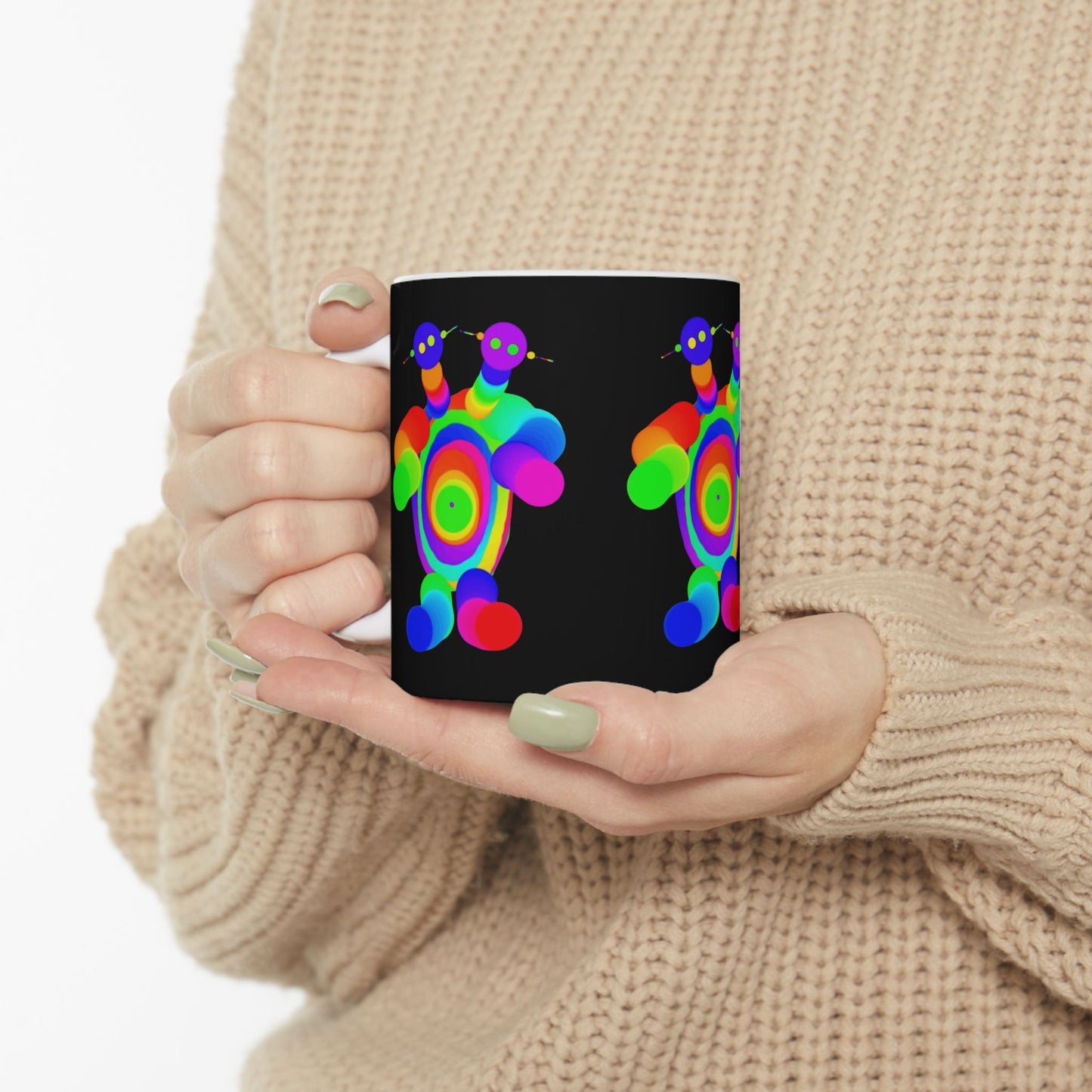 Two Headed Martian Ceramic Mug, (11oz, 15oz)
