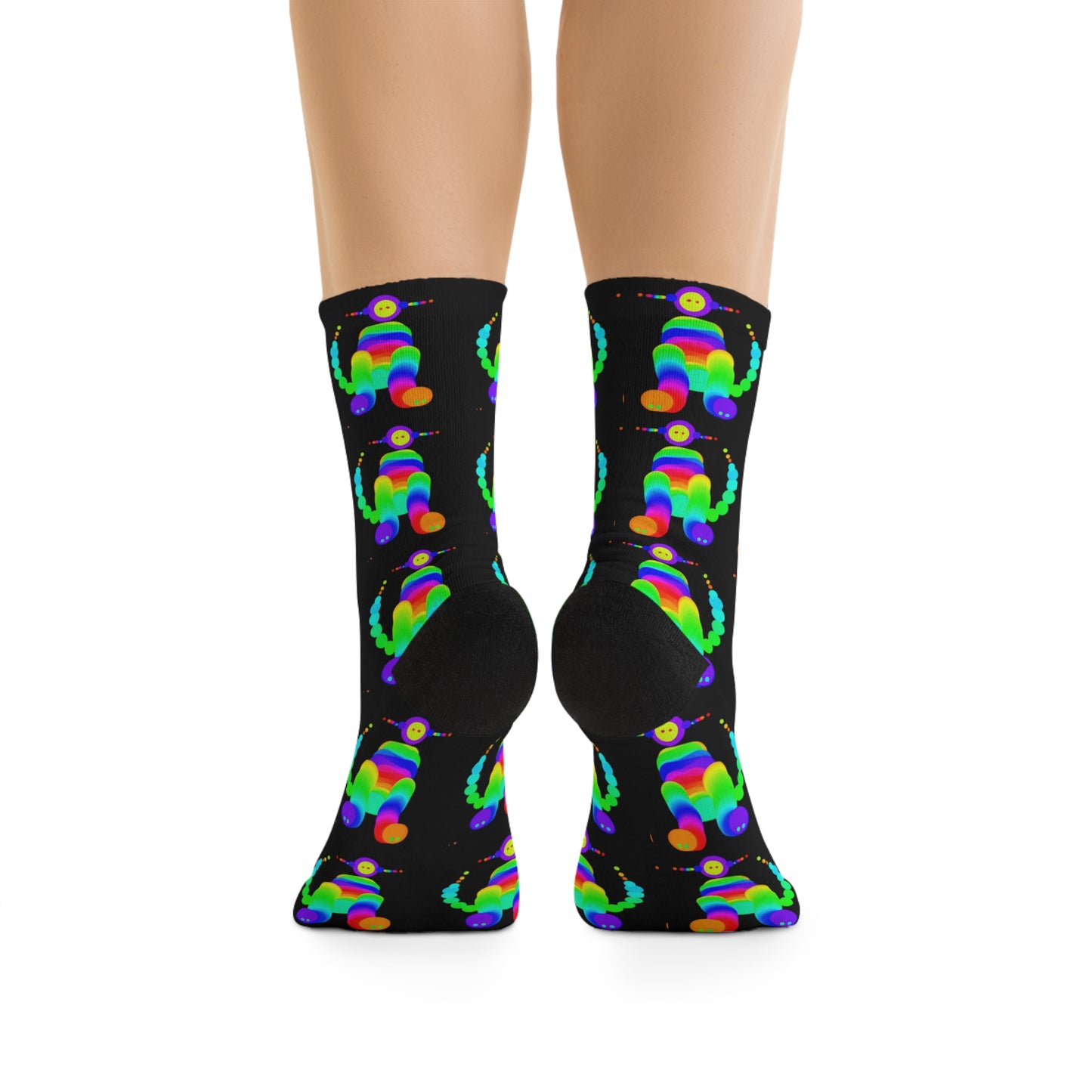 Marty Martians Pet Friend / Black / Recycled Poly Socks