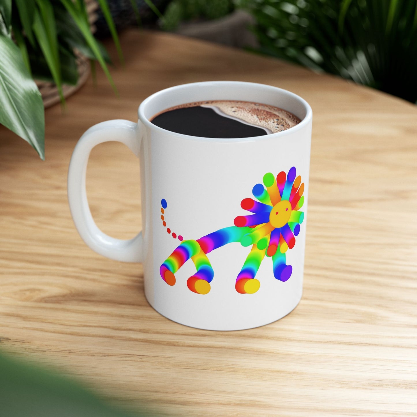 Martian Lion Ceramic Mug, (11oz, 15oz)