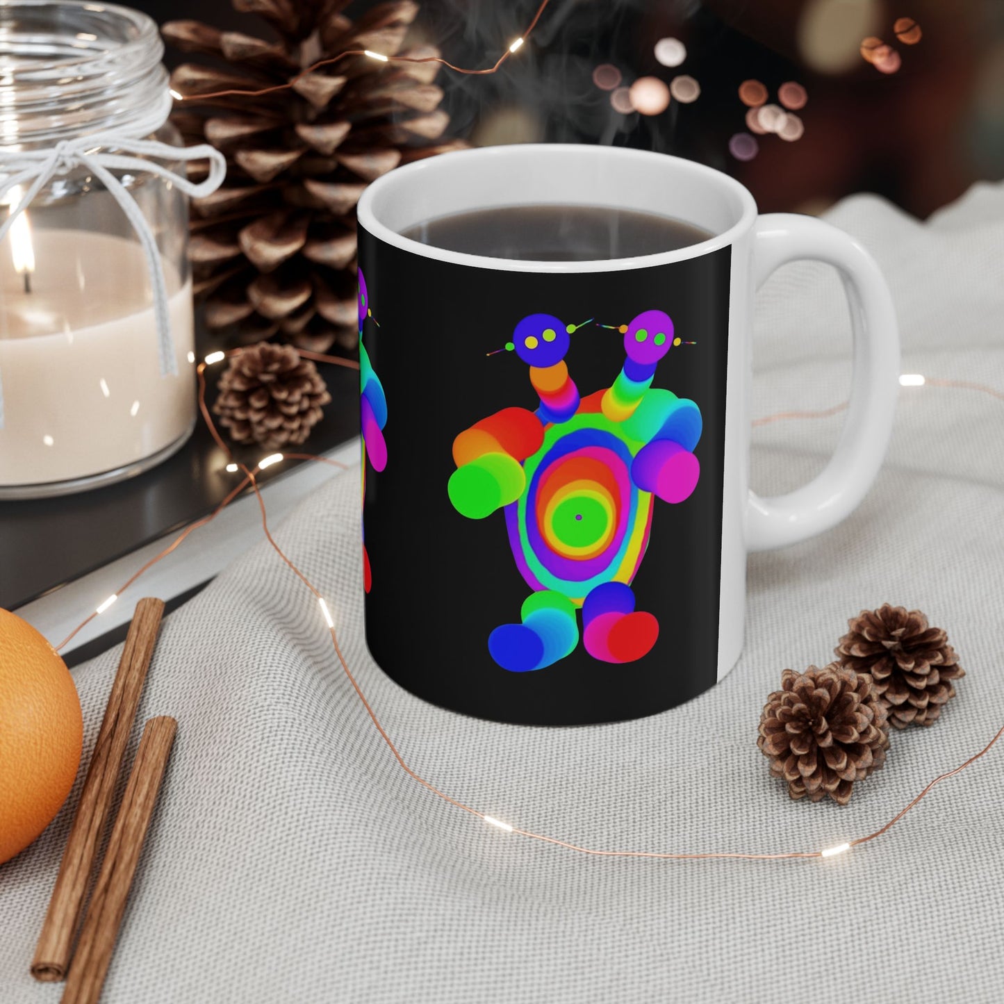 Two Headed Martian Ceramic Mug, (11oz, 15oz)
