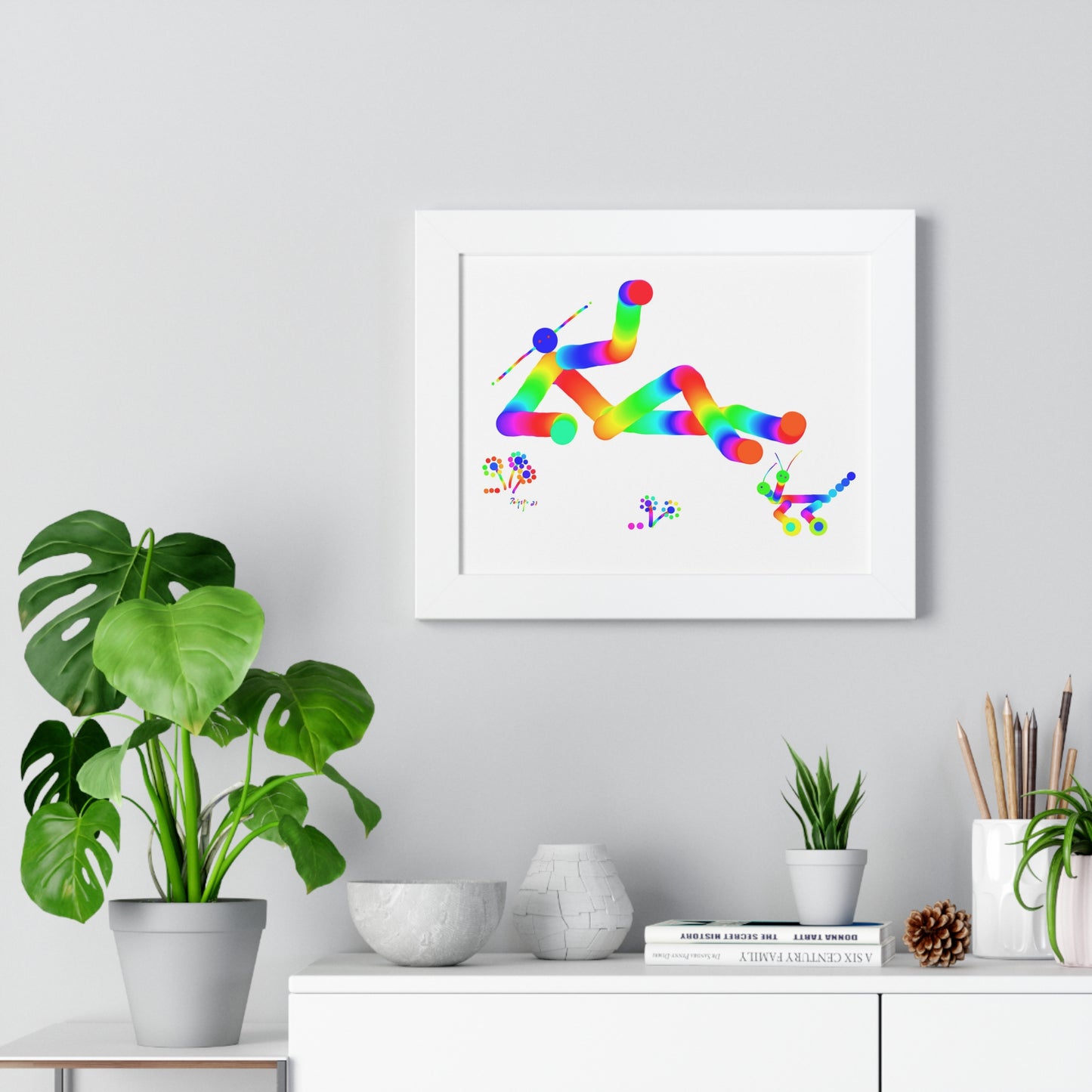 Marty Martian Kicking Back / Framed Horizontal Poster