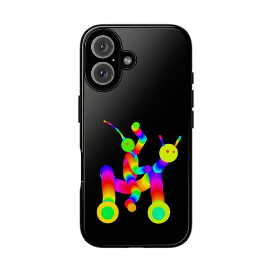 Marty Martians Riding Robot in Black  / Phone Cases