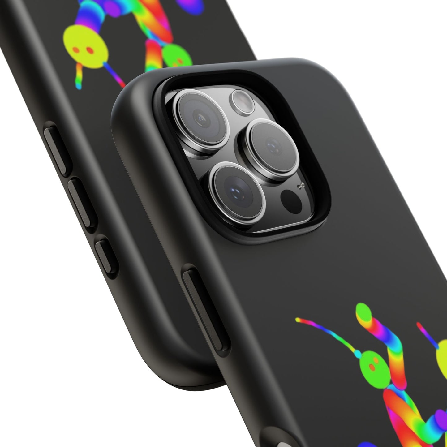 Marty Martians Riding Robot in Black  / Phone Cases