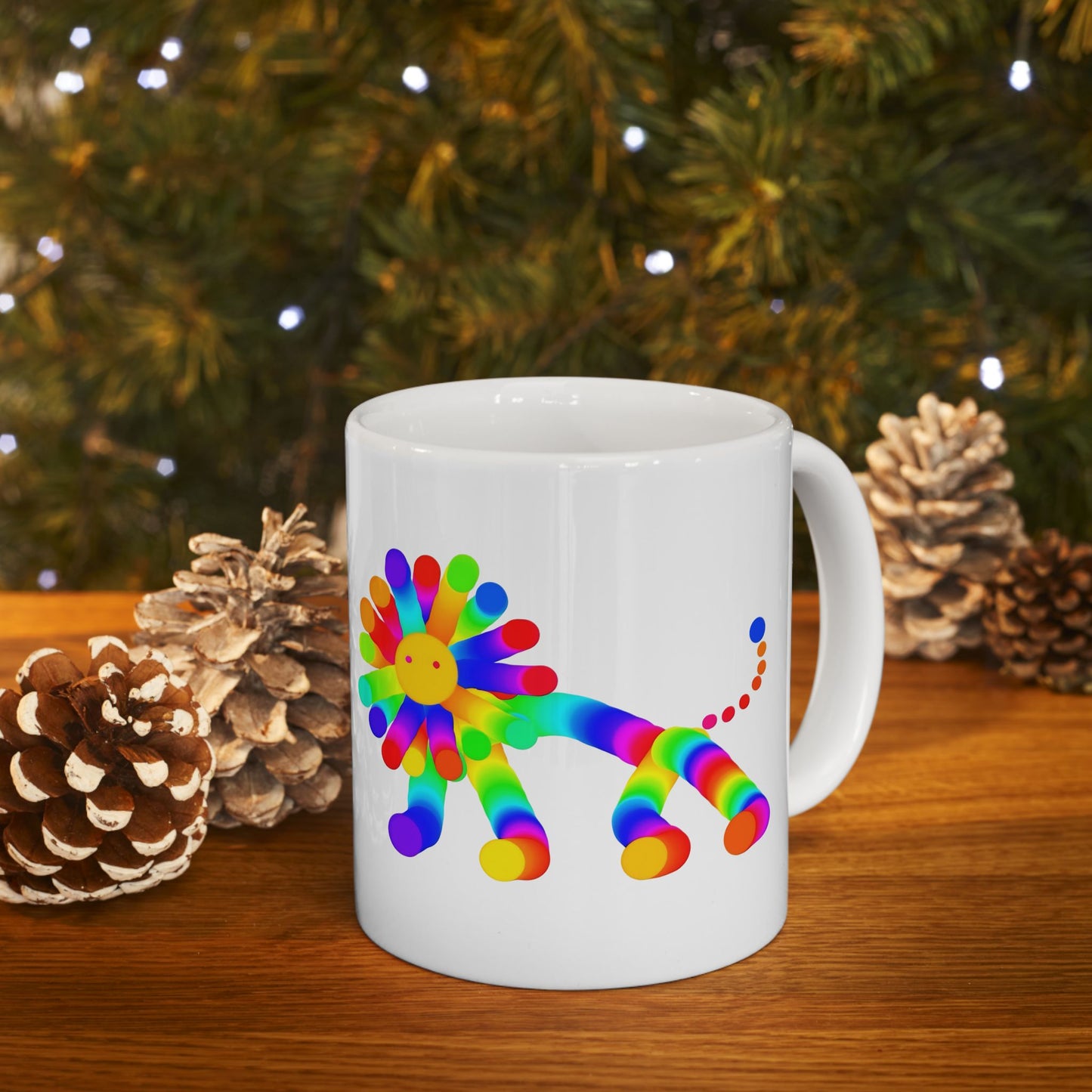 Martian Lion Ceramic Mug, (11oz, 15oz)