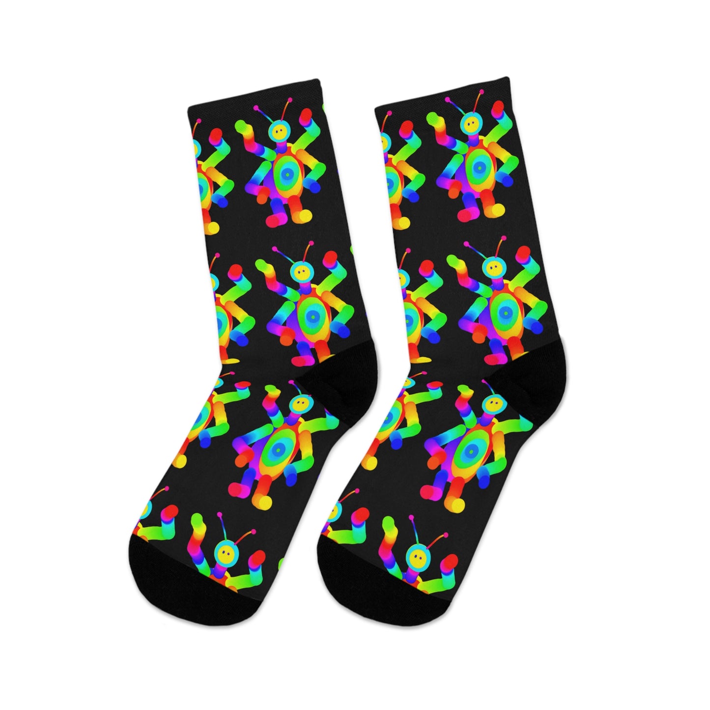 Four Armed Martian / Black / Recycled Poly Socks