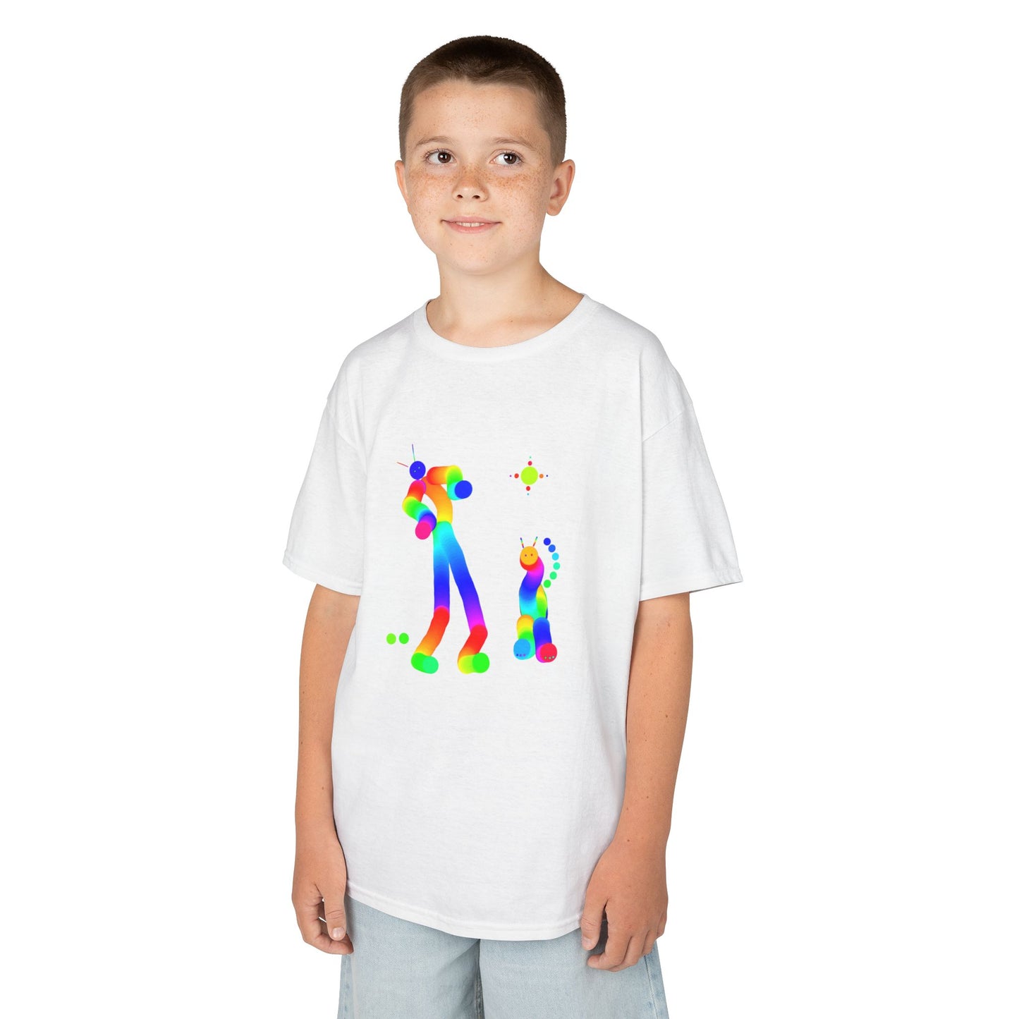 Martian with Martian Animal / Kids Heavy Cotton™ Tee