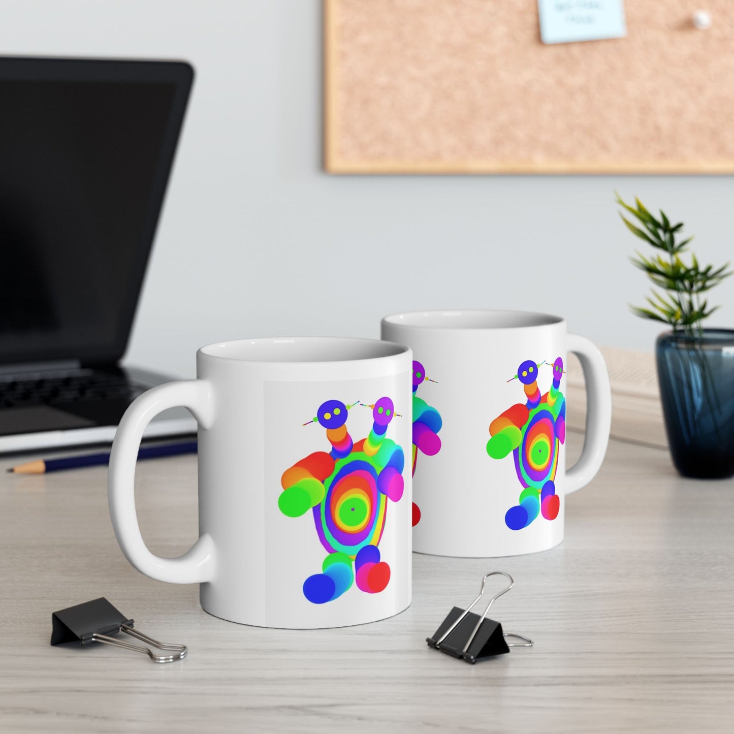 Two Headed Martian Ceramic Mug, (11oz, 15oz)