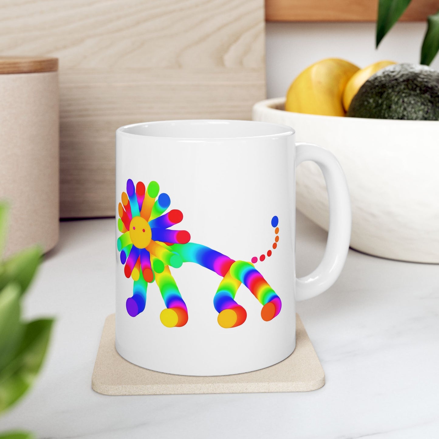 Martian Lion Ceramic Mug, (11oz, 15oz)