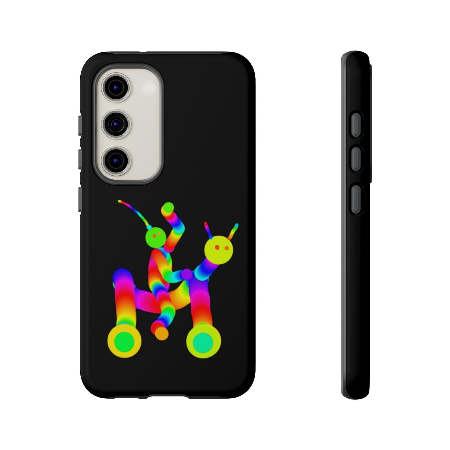 Marty Martians Riding Robot in Black  / Phone Cases