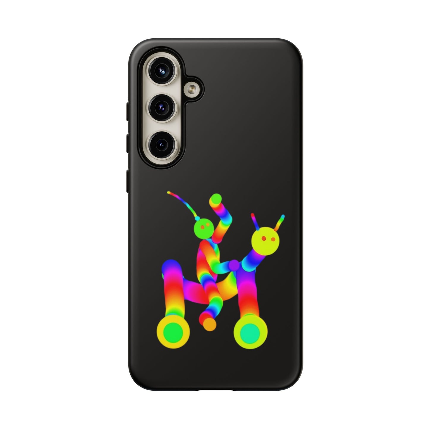 Marty Martians Riding Robot in Black  / Phone Cases