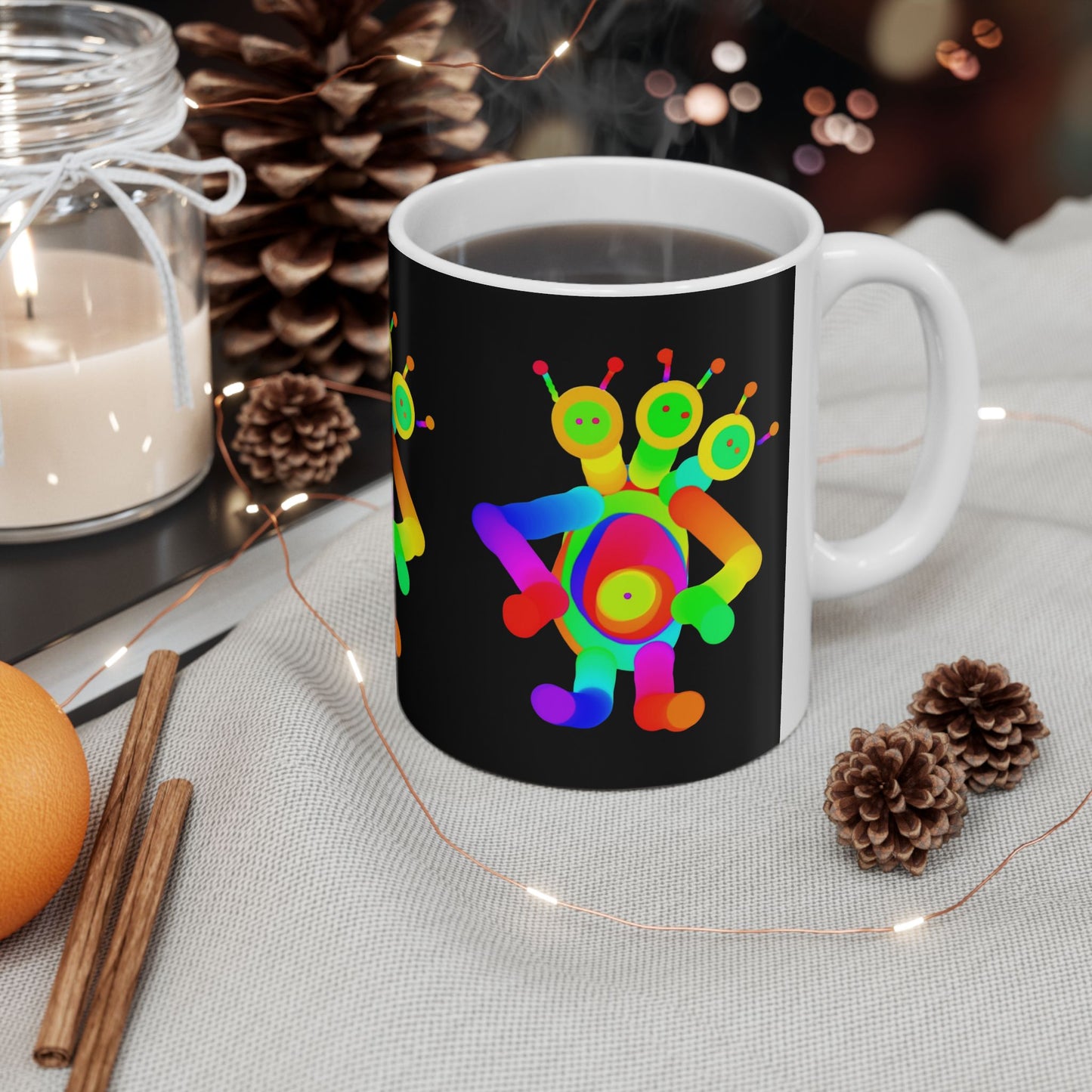 Three Headed Martian Ceramic Mug, (11oz, 15oz)