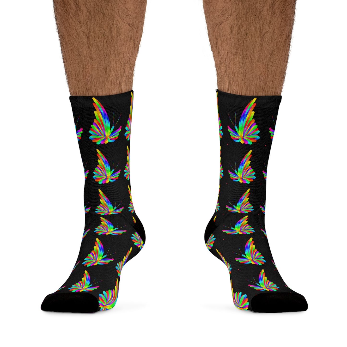 Marty Martians Butterfly / Black / Recycled Poly Socks