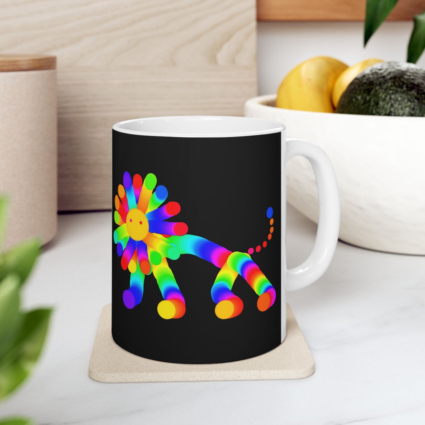 Martian Lion Ceramic Mug, (11oz, 15oz)