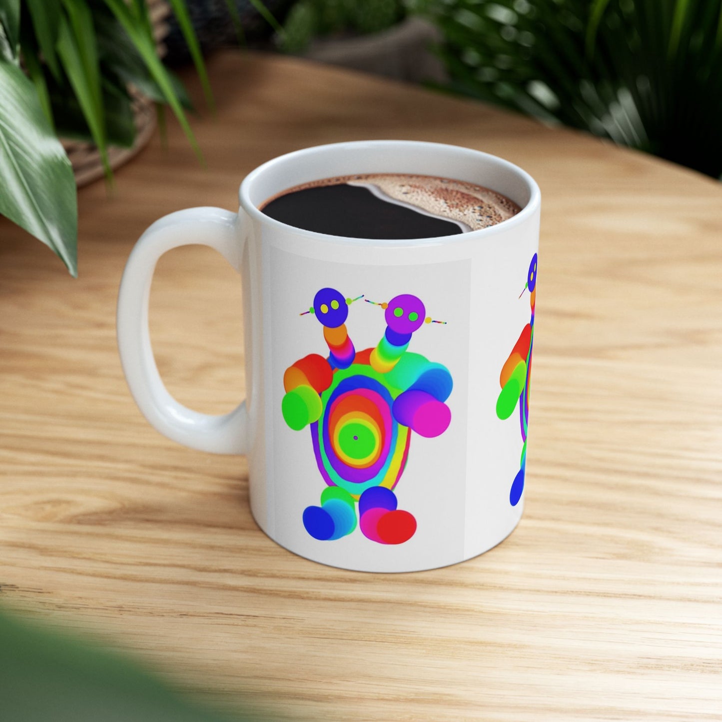 Two Headed Martian Ceramic Mug, (11oz, 15oz)