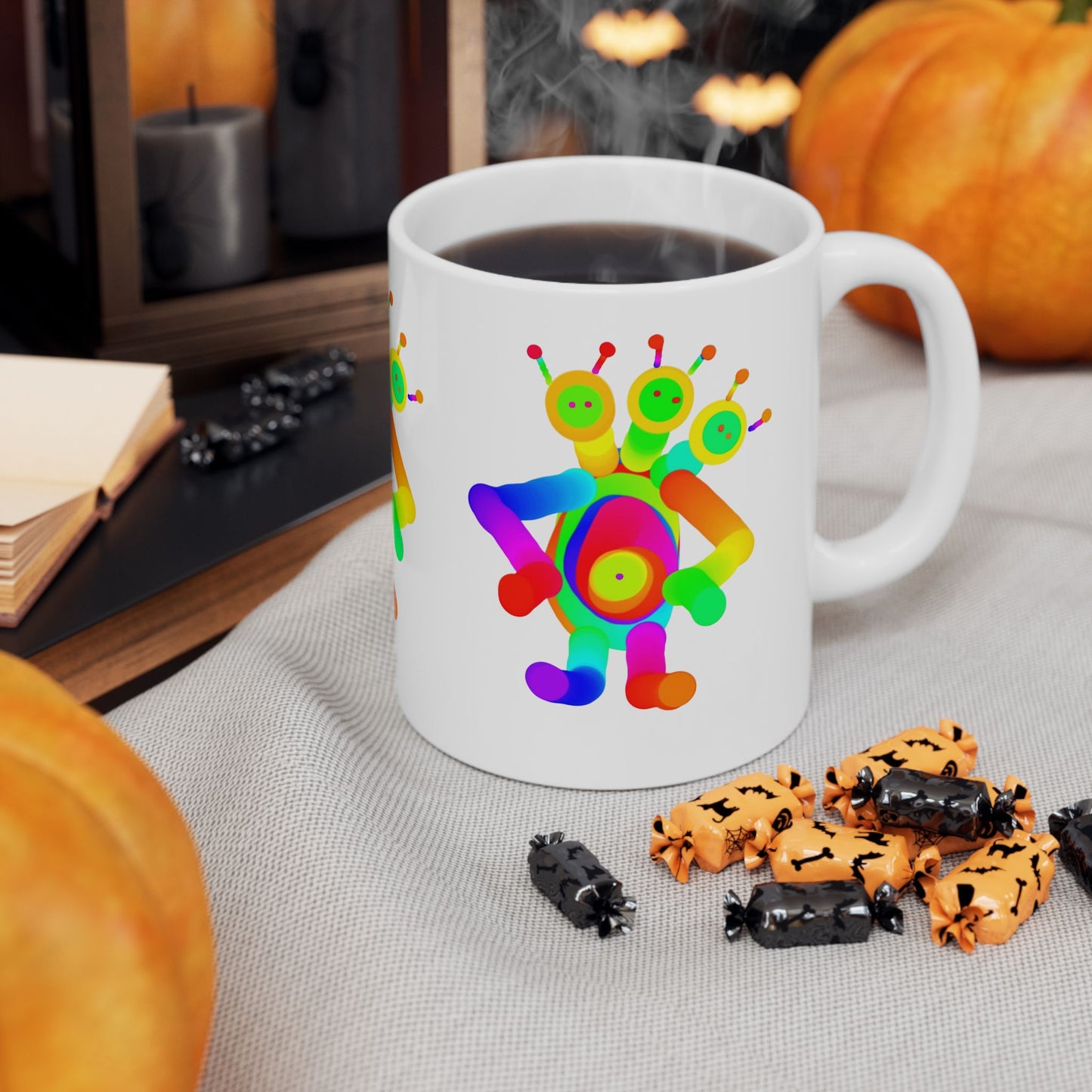 Three Headed Martian Ceramic Mug, (11oz, 15oz)