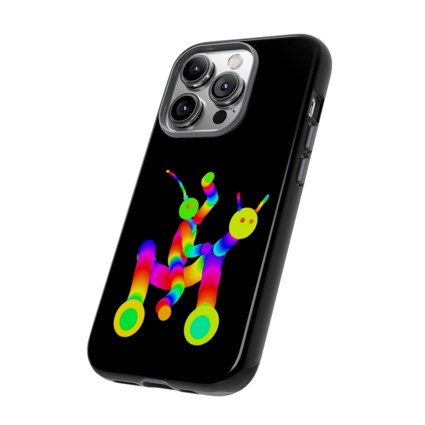 Marty Martians Riding Robot in Black  / Phone Cases