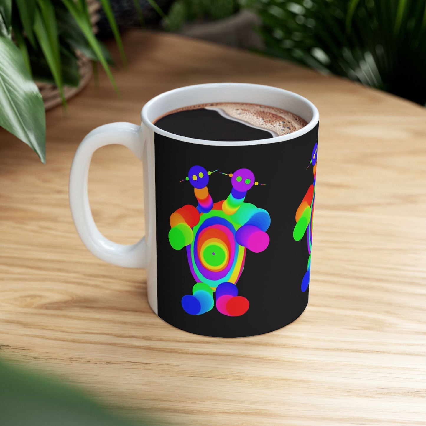 Two Headed Martian Ceramic Mug, (11oz, 15oz)