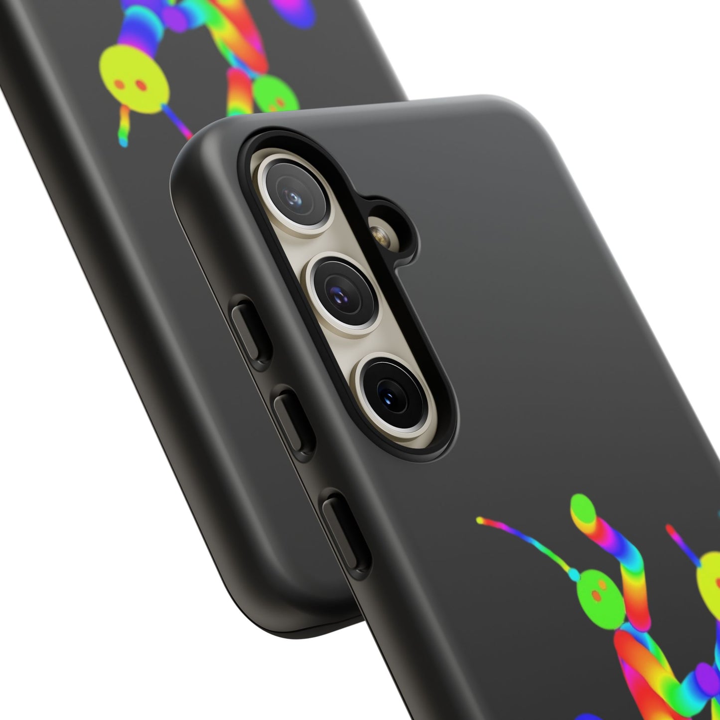 Marty Martians Riding Robot in Black  / Phone Cases