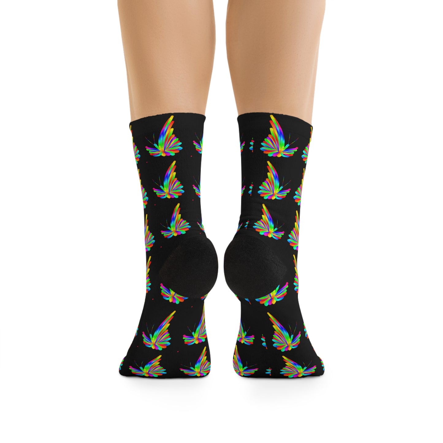 Marty Martians Butterfly / Black / Recycled Poly Socks