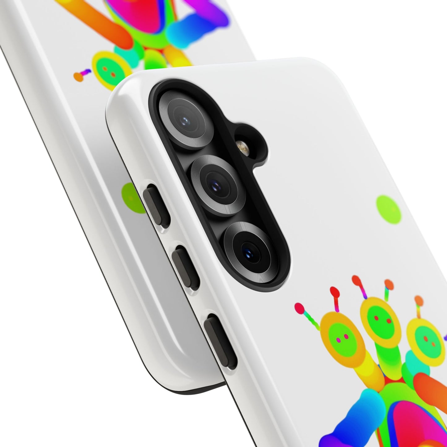 Three Headed Martian with Green Moon / Phone Cases