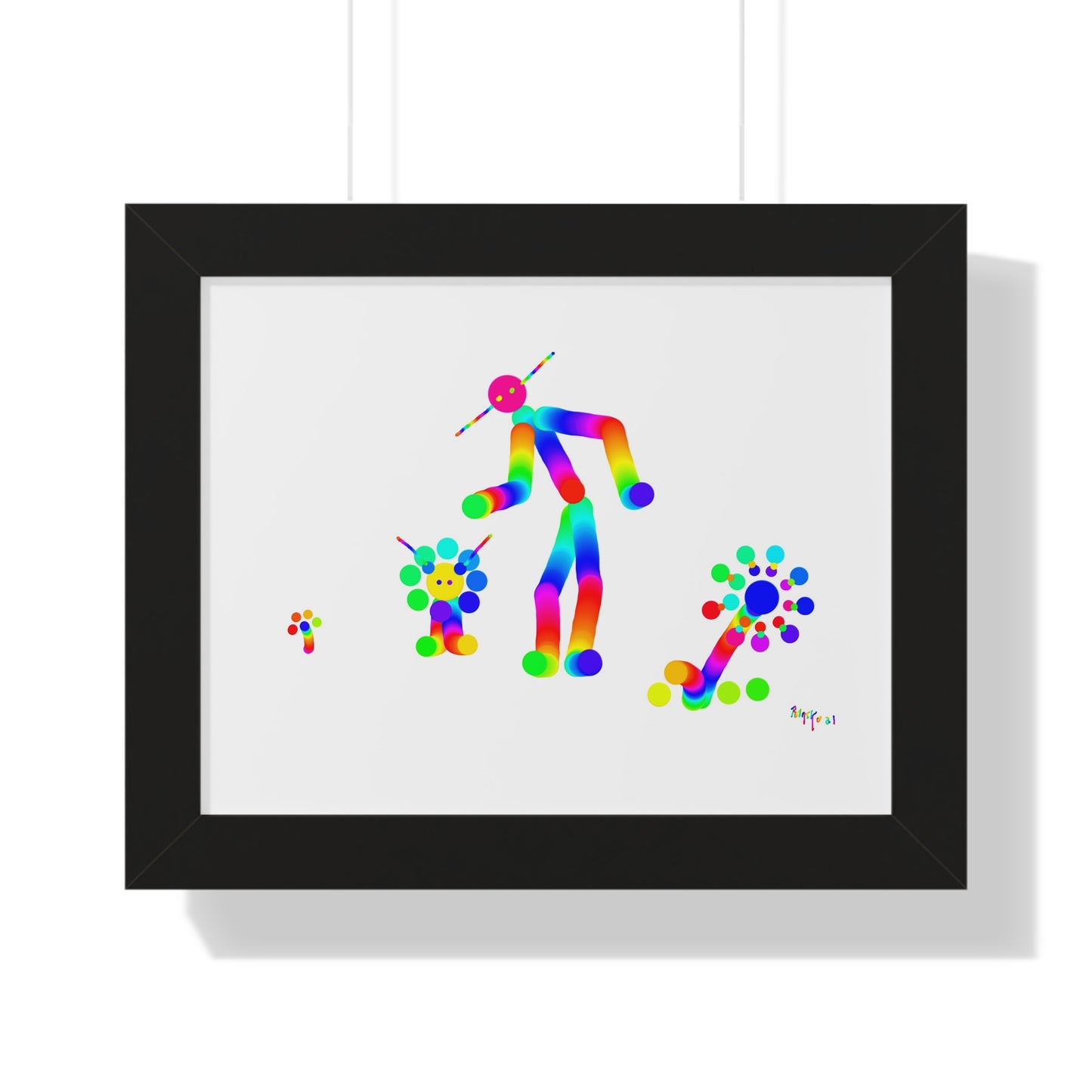 Marty Martian and His Pet / Framed Horizontal Poster