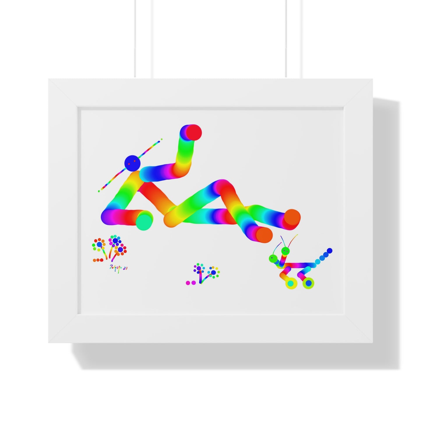 Marty Martian Kicking Back / Framed Horizontal Poster