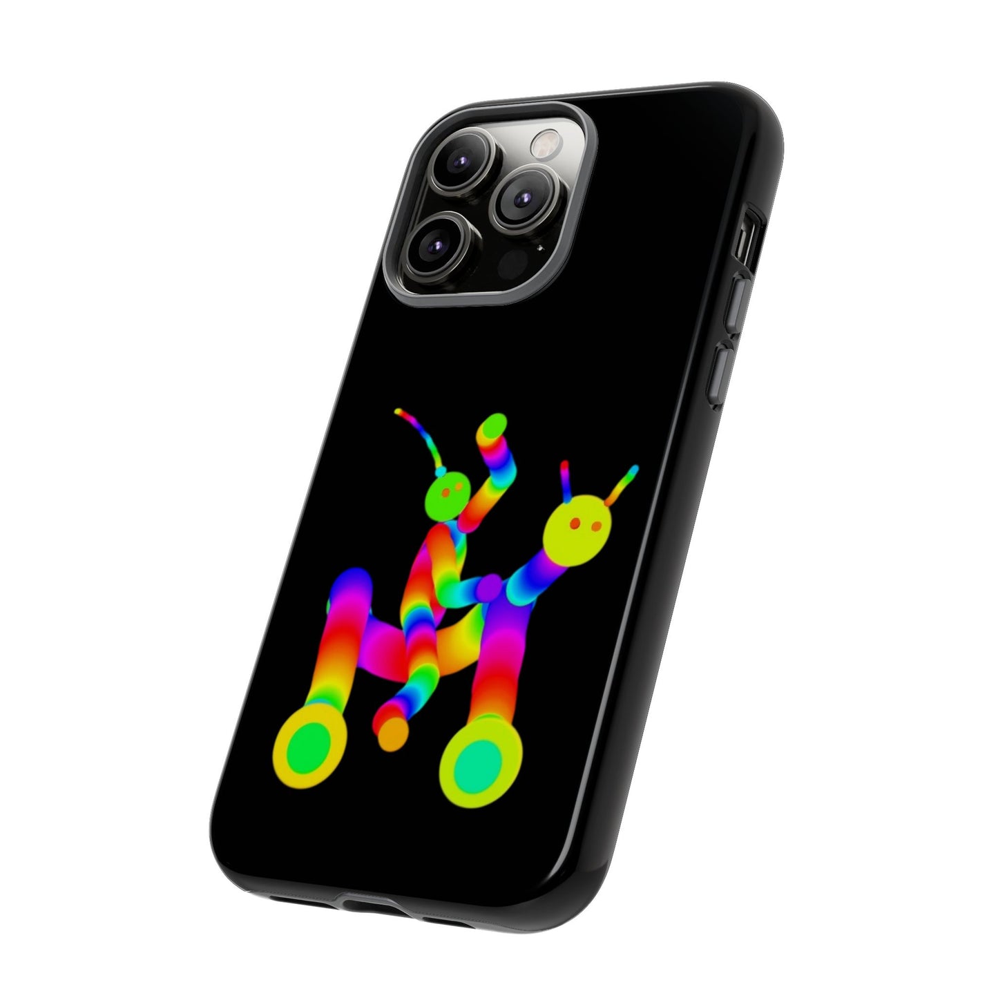 Marty Martians Riding Robot in Black  / Phone Cases