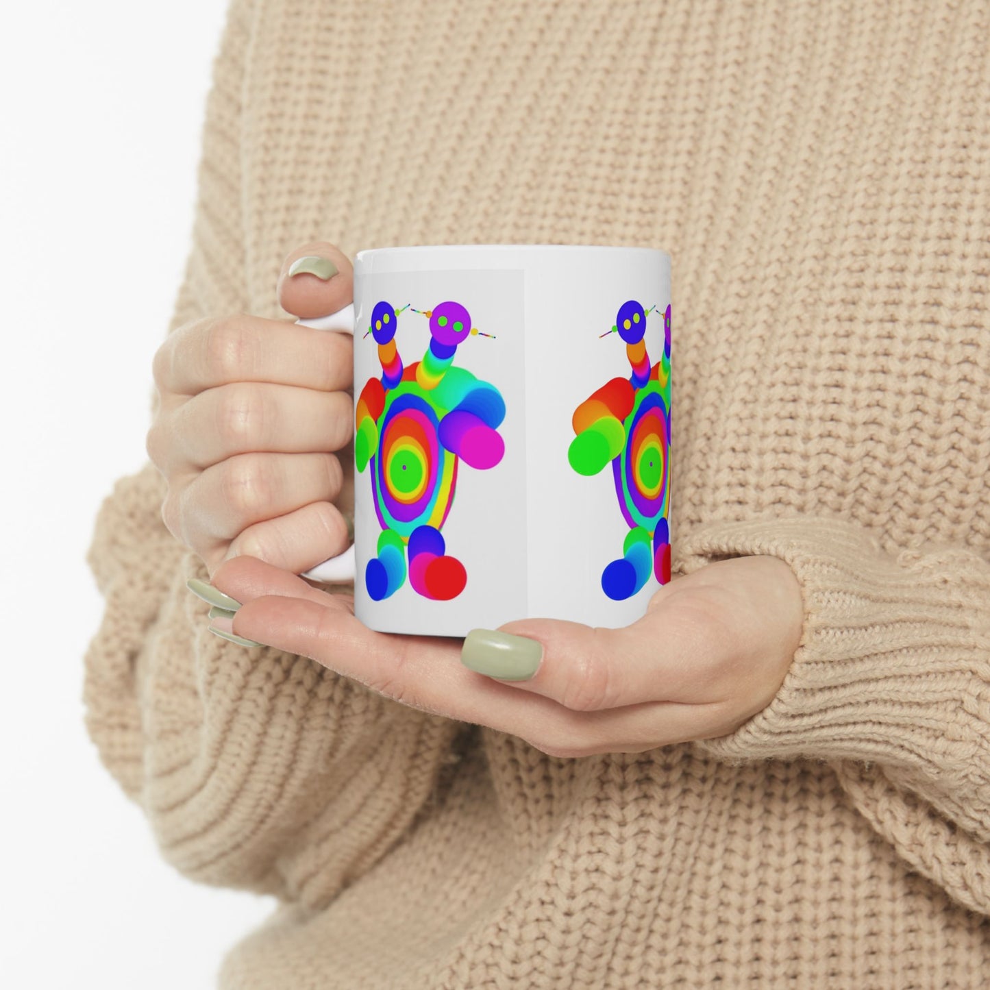 Two Headed Martian Ceramic Mug, (11oz, 15oz)
