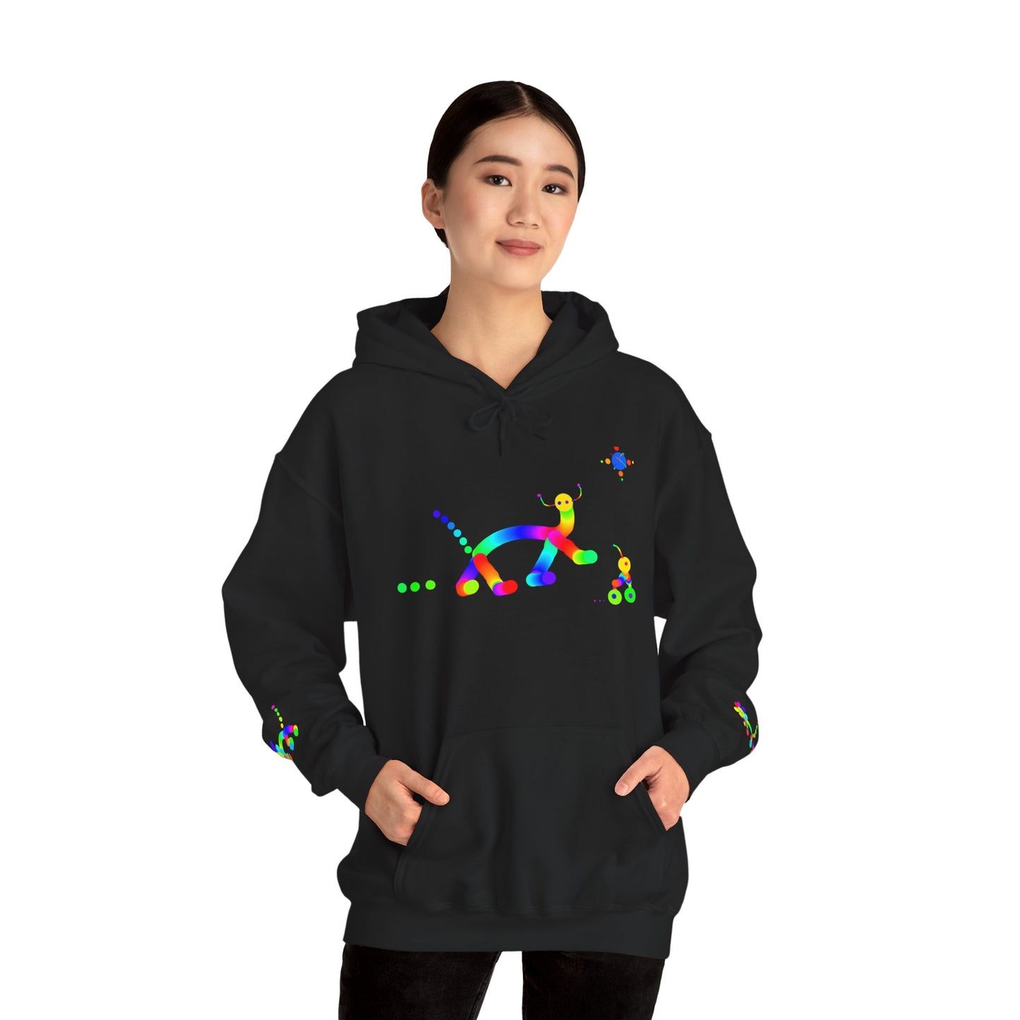Animal Martian with Friend/ Unisex Heavy Blend™ Hooded Sweatshirt