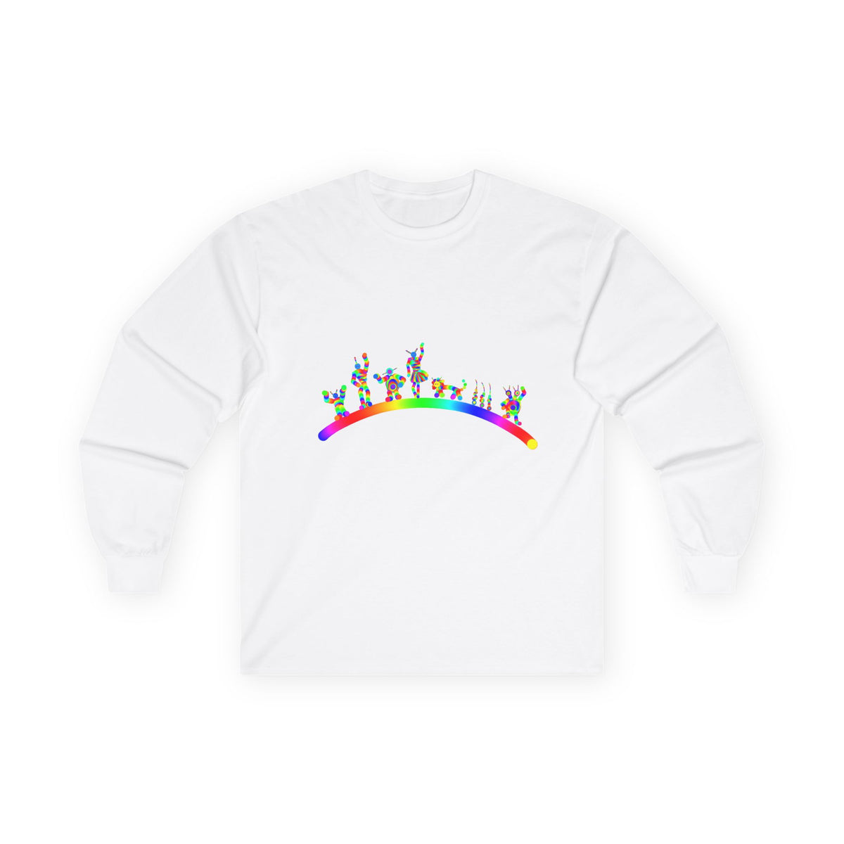 Marty Martians  Friends Waving Adult Long Sleeve T ShirtUnisex Ultra Cotton Long Sleeve Tee