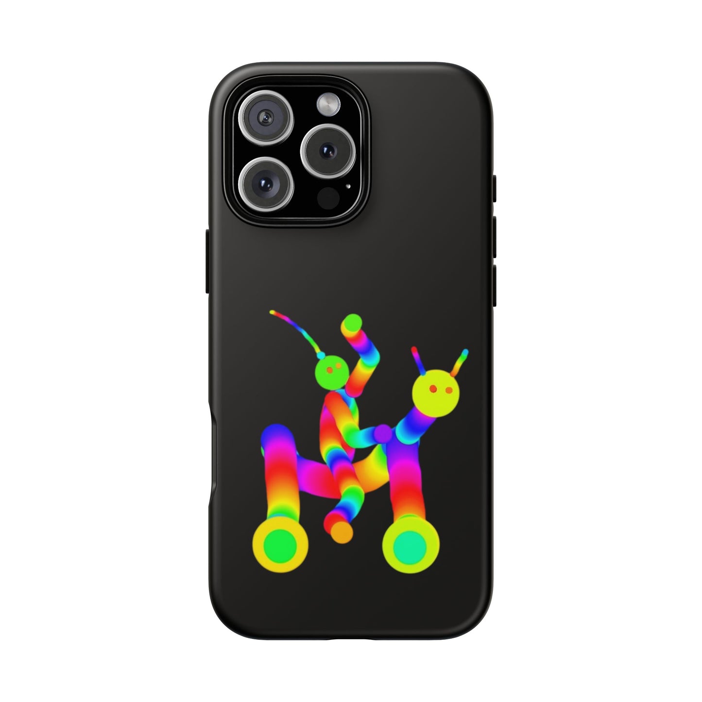 Marty Martians Riding Robot in Black  / Phone Cases