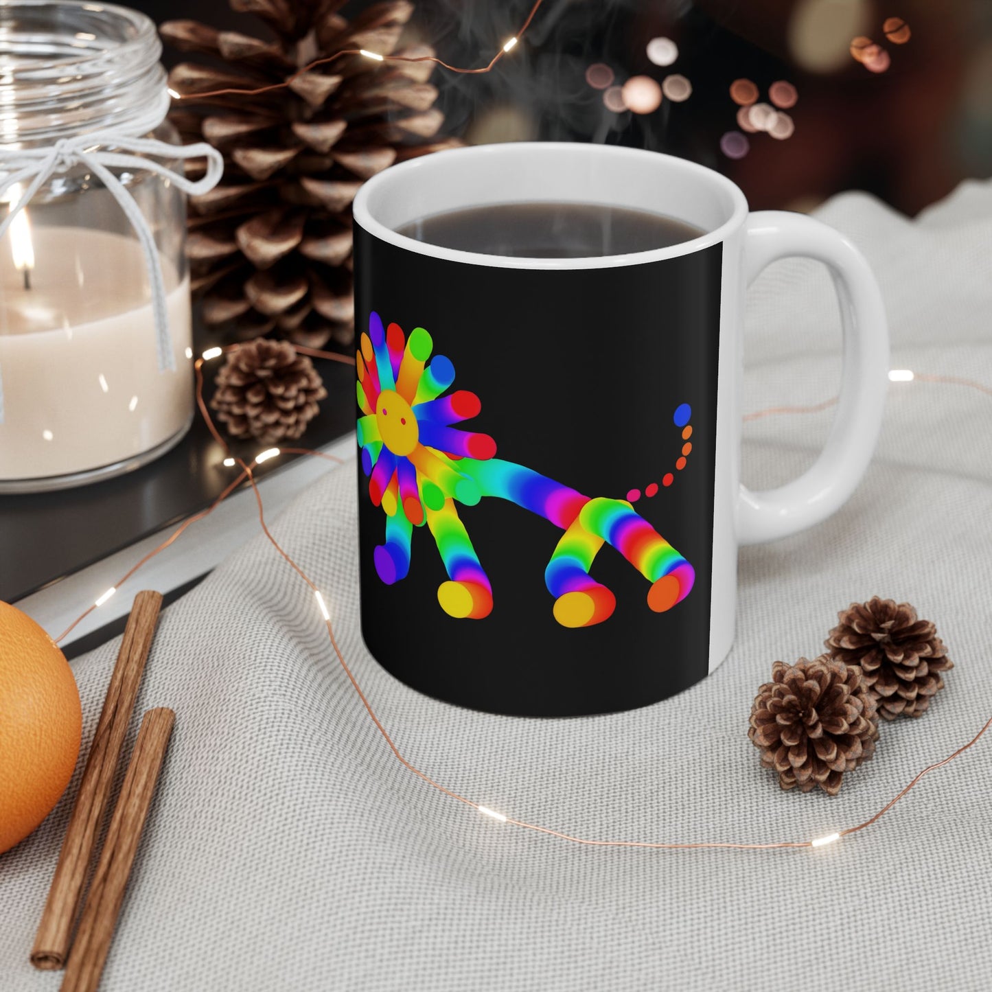 Martian Lion Ceramic Mug, (11oz, 15oz)