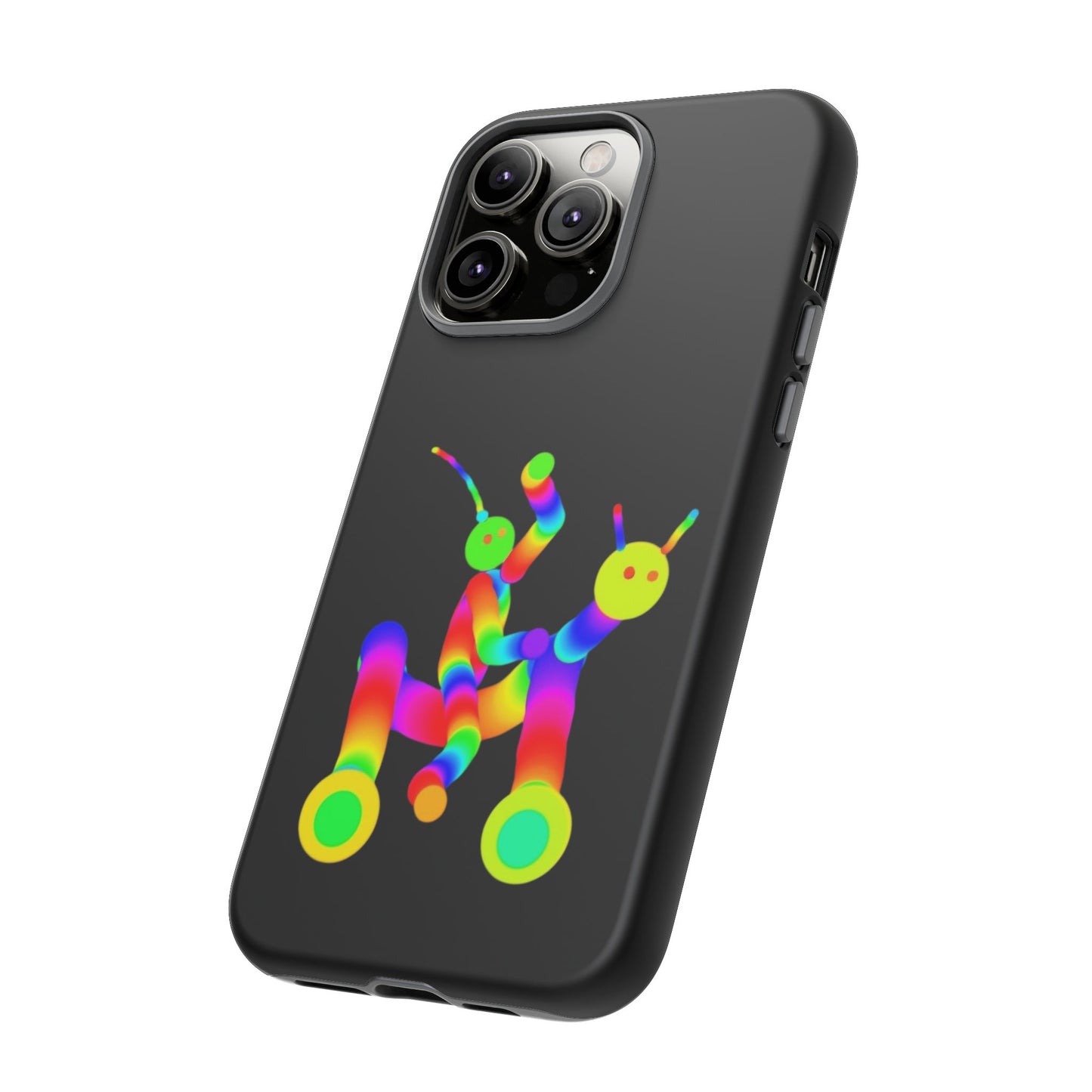 Marty Martians Riding Robot in Black  / Phone Cases