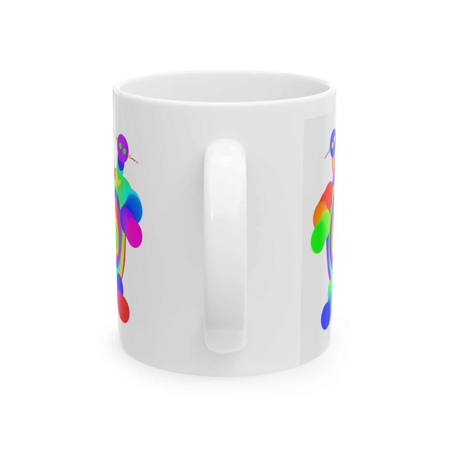 Two Headed Martian Ceramic Mug, (11oz, 15oz)