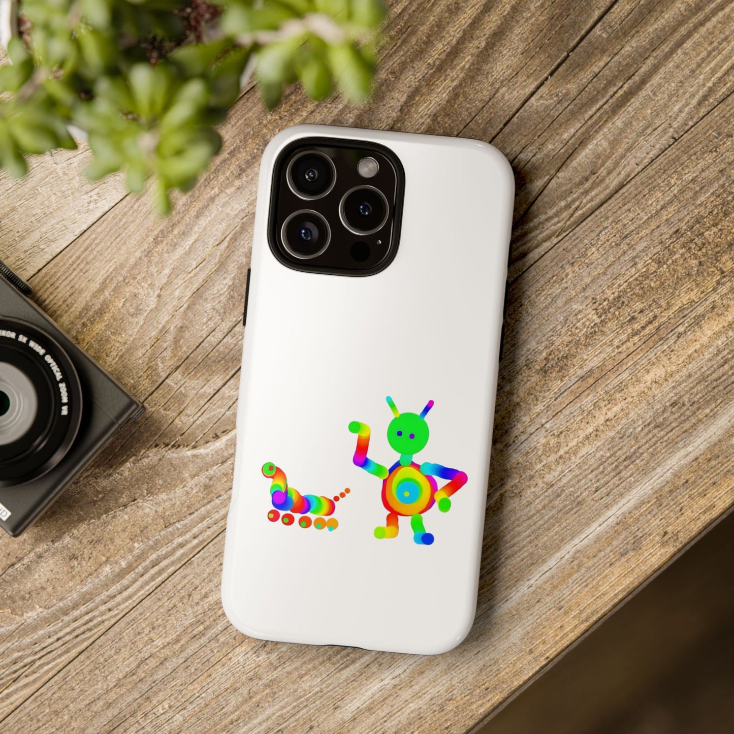 Martian with 5 Wheeled Friend / Phone Cases