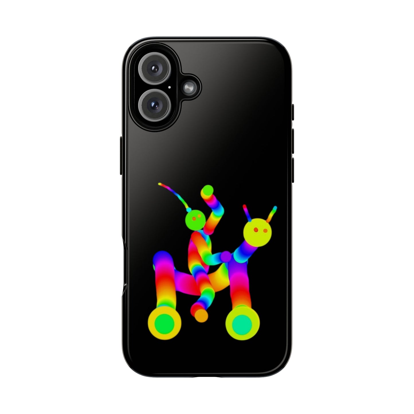 Marty Martians Riding Robot in Black  / Phone Cases