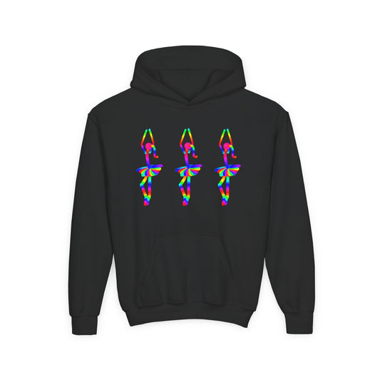 Marty Martians Three Ballerinas / Children / Heavy Blend Hooded Sweatshirt